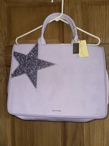 NEW VINTAGE HAVANA erin tote bag in purple glitter star NWT Violet Adorable  - Picture 1 of 11
