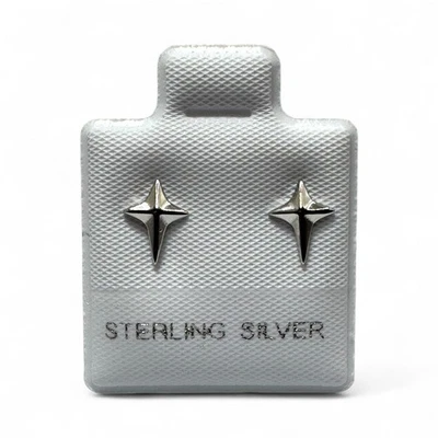 Brincos de prata esterlina North Star Stud - Mix & Match CZ Studs - Pronto para presente - Imagem 1 de 4