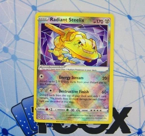 Pokemon - Radiant Steelix - 124/196 - Lost Origin - Holo - Radiant Rare NM - Foto 1 di 1