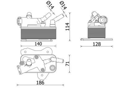 CLC 225 000P MAHLE Oil Cooler, automatic transmission for BMW - Image 1 of 4
