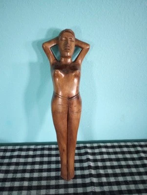 Vintage Wooden Hawaiian Lady Nutcracker Interesting Souvenir  - Image 1 of 4