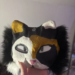 Therian Calico Cat Mask For Quads High quality. With A lot Of Extras - Picture 1 of 10