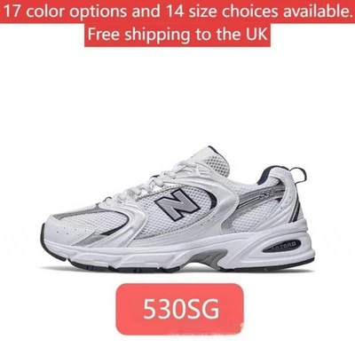 NB 530 white silver sports casual mesh soft fashion sneakers UK✨✨2025 - Image 1 of 4
