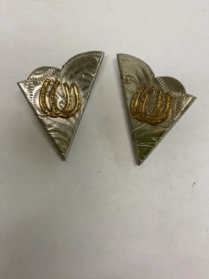 Hermoso Vintage ROCKMOUNT RANCH WEAR Cuello Redondo Puntos Herradura Patrón Foto 1 de 3