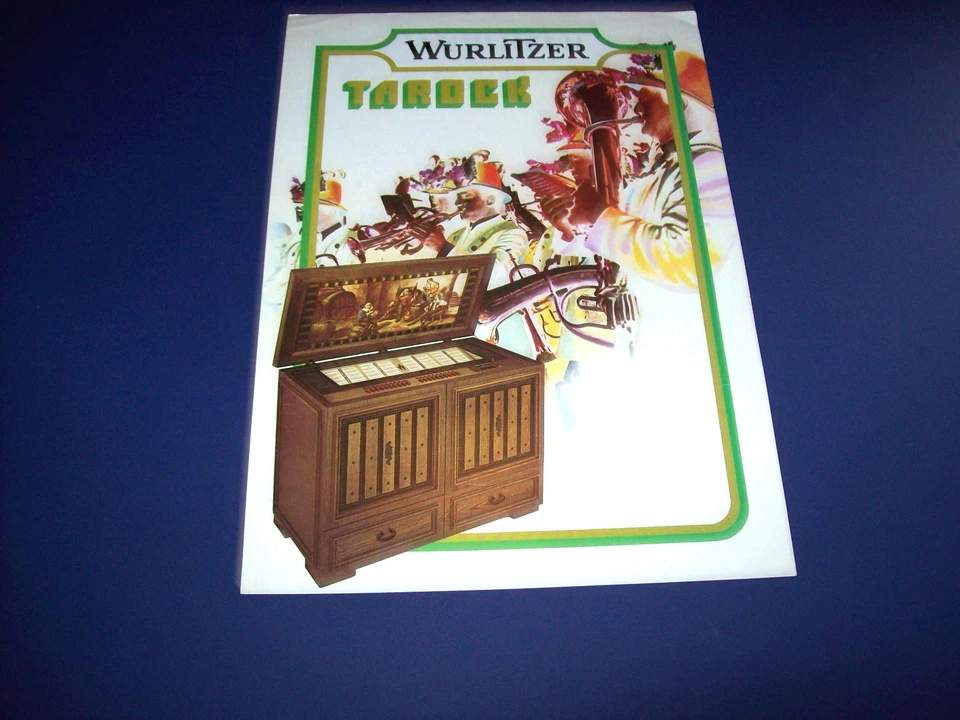 TAROCK By WURLITZER 1975 ORIGINAL JUKEBOX PHONOGRAPH SALES FLYER BROCHURE  - Image 1 of 2