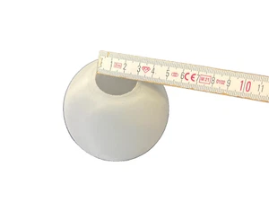 Pantalla de lámpara E14 apertura aprox.3 cm cristal de repuesto pantalla de vidrio blanco altura 8 cm - Imagen 1 de 4