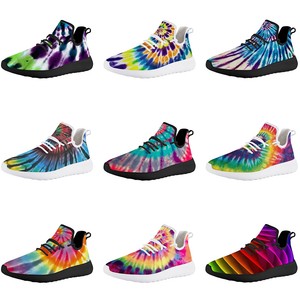 rainbow colored tennis shoes