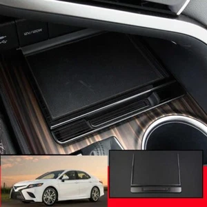 For Toyota Camry 2018-2023 Storage Box Frame Black Titanium Center Console 3pcs - Picture 1 of 7