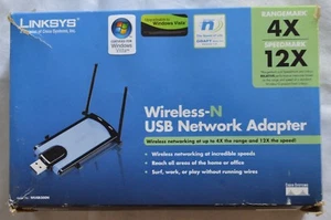 Cisco-Linksys WUSB300N Adattatore di rete USB Wireless-N + base di estensione USB (b2) - Foto 1 di 4