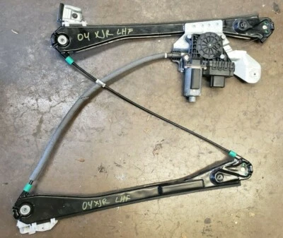 2004 05 06 07 2009 Jaguar XJ8 XJR VANDEN PLAS REGULADOR VENTANA DELANTERA CONDUCTOR IZQUIERDO Foto 1 de 3