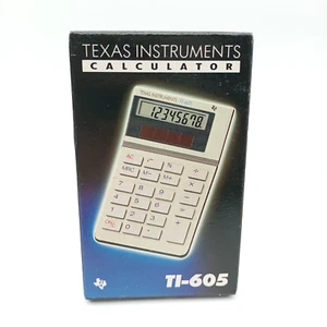 NEUVE Vintage Texas Instruments TI-605 Scientific Calculator - 1986 unused MIB - Photo 1/2