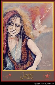 Poster von Janis Joplin von Cadillac Johnson - Bild 1 von 1