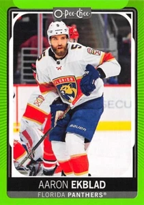 2021-22 O-Pee-Chee Neon Green #57 Aaron Ekblad /50 - Picture 1 of 2