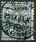 SWITZERLAND - SVIZZERA - 1882/99 - Tipo prec. su carta con fili seta annullo