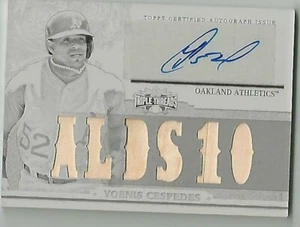 Yoenis Cespedes 2014 Topps Triple Threads Auto/Bat Relic 1/1 - Picture 1 of 1