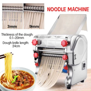 550W Commercial Electric Dough Roller Noodle Pasta Dumpling Maker Machine 110V - Picture 1 of 11