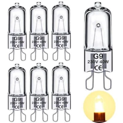 10X G9 bulb Lamp 25W 40W 50W 60W 230V Watt Warm White Bulb Pen Base - Image 1 of 4