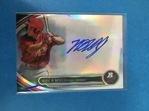F145,564  2013 Bowman Platinum Prospect Autographs #MON Mike O'Neill cardinals