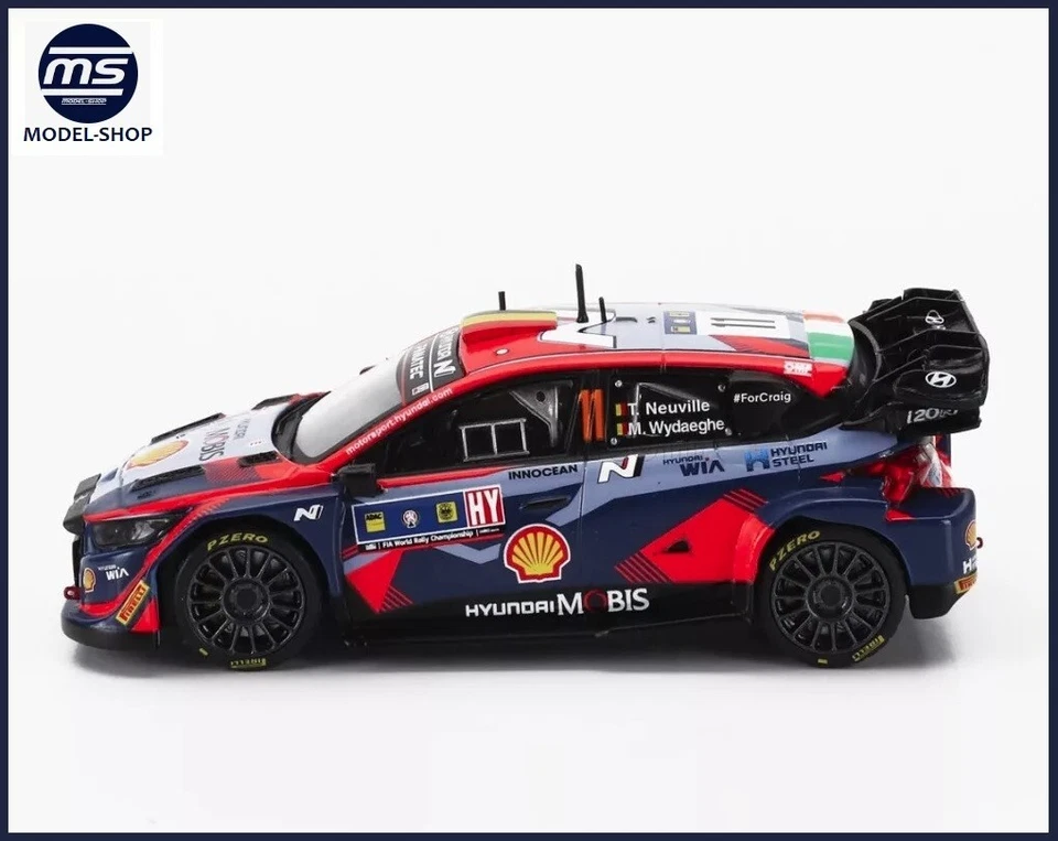 Modellino Auto Scala 1:43 Ixo Model Hyundai I20 WRC Rally Central Europe 2023 - Immagine 1 di 3