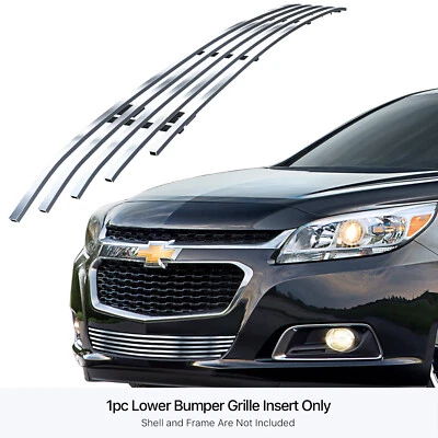 Fits 2014-2015 Chevy Malibu/16 Limited Bumper Chrome Billet Front Grille - Image 1 of 4