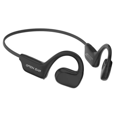 Bone Conduction Headphones Bluetooth 5.3 Wireless Earbuds Outdoor Headset Black - Image 1 of 4