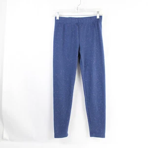 Navy Blue Metallic Leggings Girls Size L 10/12 NWT - Great Condition - Picture 1 of 5