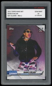 BIANCA BELAIR 2021 TOPPS WWE NXT SUPERSTAR 1ST GRADED 10 WRESTLING CARD #NA-2