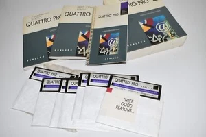 *KB* Borland Vintage Quattro Pro Floppy Disk Software Lot (TTC32) - Picture 1 of 3