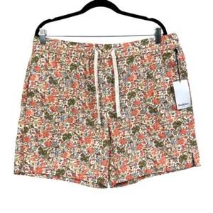 Goodfellow & Co Men Drawstring Shorts Floral Print Elastic Waist Pockets Sz L - Picture 1 of 8