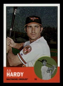 2012 Topps Heritage Chrome (Parallel 1:11) #HP-41 J.J. Hardy Orioles #0095/1963 - Picture 1 of 2