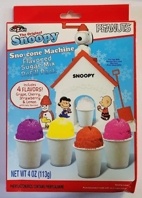 Cra-Z-Art Peanuts Snoopy Sno-cono Máquina Sabor Mezcla de Azúcar Paquete de Recarga - 4 OZ Foto 1 de 2