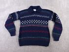 Deans of Scotland Women's Sweater Size L Multicolor Fair Isle Wool Pullover