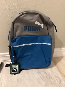 Puma Backpack Grey & Blue NWT - Picture 1 of 3