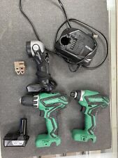 Hitachi Drill Set & 12 Volt Battery W/ Charger