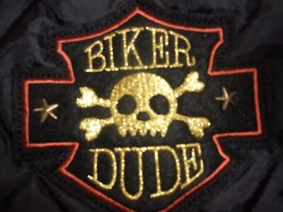 Chaqueta con Capucha BIKER DUDE Piel Calavera Simply Dog XS S Pequeño Abrigo Nuevo Foto 1 de 3