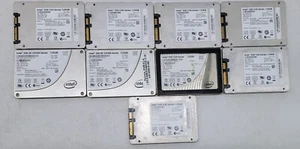 Lot of 9 Intel SSD 120GB 2.5" SATA SSD different model check the description - Picture 1 of 5