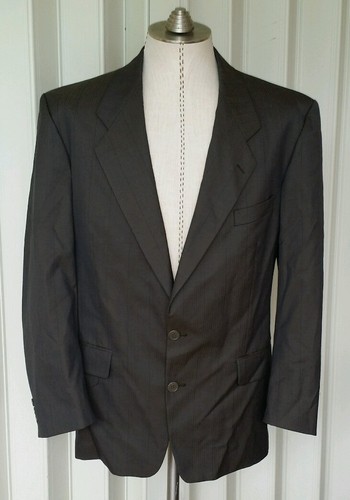SAINT LAURENT (YSL) Giacca Blazer Yves Saint Laurent 40S Spina di Aringa Made in France Cappotto Sportivo Verde