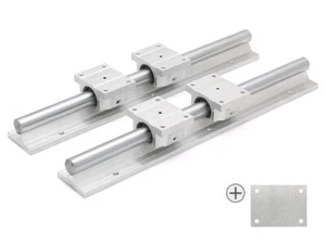 SET 4x Linearlager TBR20UU+ 4x Distanzblech 2mm+  2x Supported Rail TBS20 400mm - Bild 1 von 1
