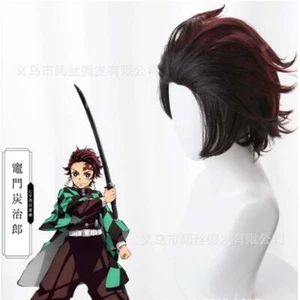Demon Slayer: Kimetsu no Yaiba Anime Manga Cosplay Perücke Wig 30cm - Picture 1 of 3