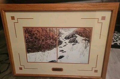 Impresión de arte de pared DOBLE RESPALDO GRIZZLY por Bev Doolittle enmarcada 28 1/2x 21 1/2  Foto 1 de 4