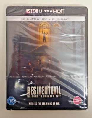 4K UHD BLU-RAY    RESIDENT EVIL WELCOME TO RACCOON CITY    NEW SEALED UK STOCK - Image 1 of 2