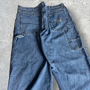 Y2K Wrangler Baggy Carpenter Denim Jeans Size 36x30 - Picture 1 of 6