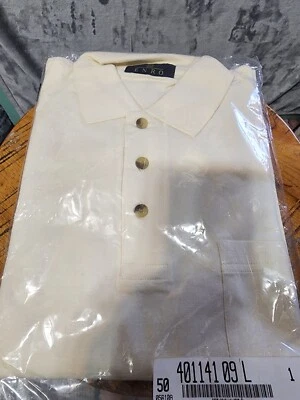 Nuevo con etiquetas ENRO Pullover Para Hombres L Marfil Manga Larga Preppy Informal Golf 100% Algodón Suave  Foto 1 de 4