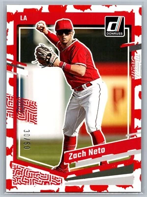 2023 Panini Donruss #103 Zach Neto /50 America (RC) - Image 1 of 2