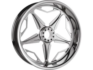 RevTech Moto Motorcycle Motorbike Speedstar Billet Wheels Chrome 16 x 5.00 Inch - Picture 1 of 3