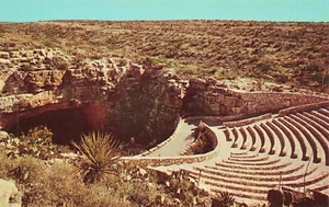 Bat Flight Amphitheater Carlsbad Caverns, NM Vintage PC - Picture 1 of 2