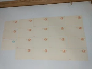 Lot Of 19 Vintage Unused 13 & 12 Cent Pre-Paid Postcards Patriot Line USPS 1981  - Picture 1 of 7
