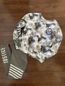 Justice Girl's Size 12 Sweatshirt & Leggings Set: EUC - Picture 1 of 7