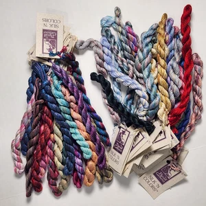 The Thread Gatherer Seide N Farben handgefärbt 100 % Seide 12-lagig 6 Yards Ihre Wahl - Bild 1 von 77