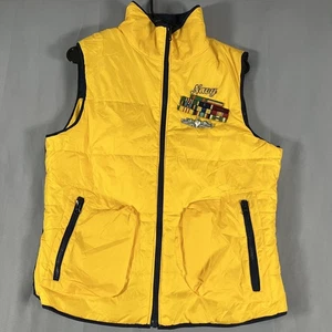 Chaleco reversible Columbia US Navy para hombre pequeño amarillo azul marino acolchado aislado - Imagen 1 de 15